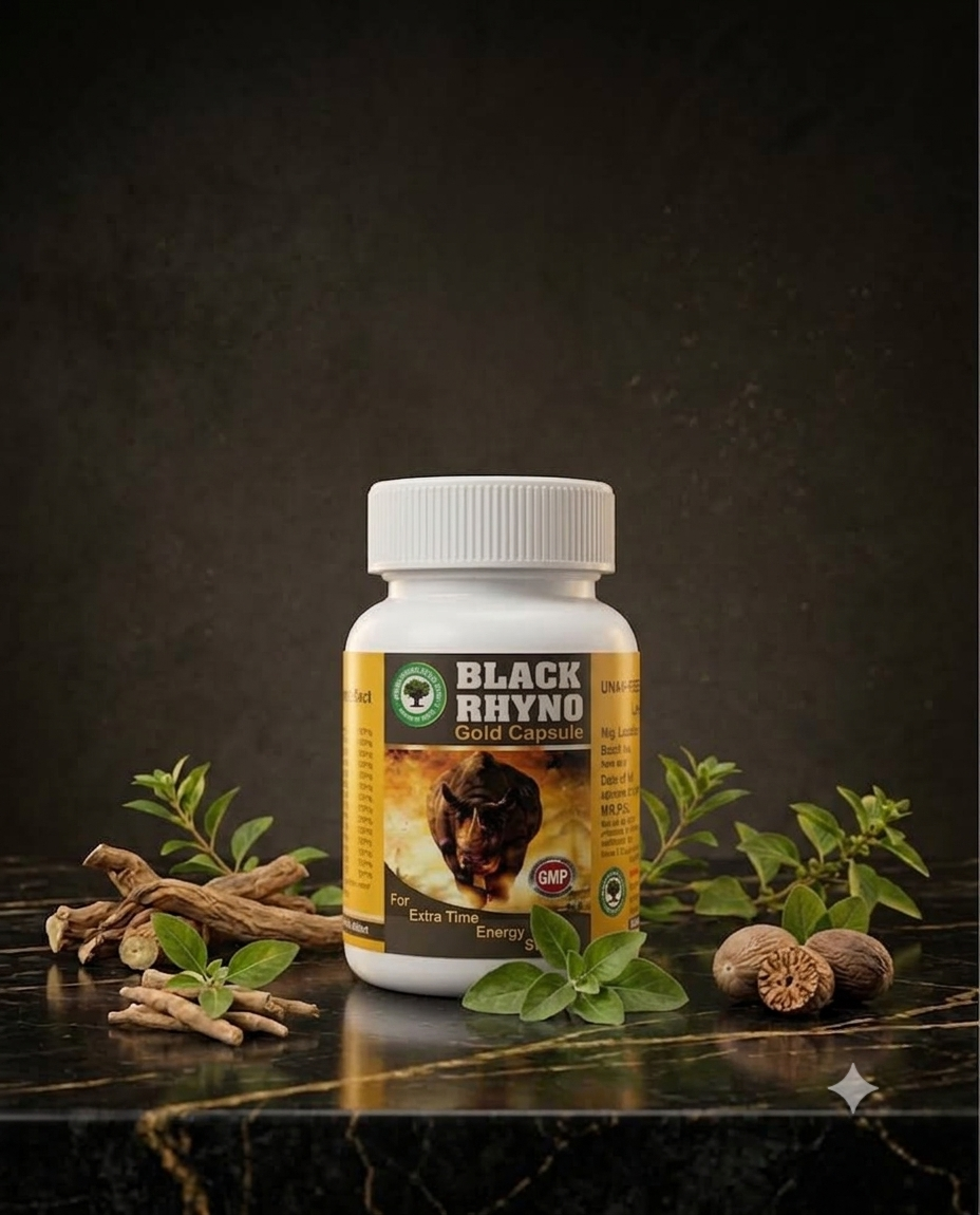 BLACK RHYNO GOLD CAPSULE —  अपनी ताकत को पहचानिए !